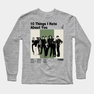 10 Things Retro Poster Long Sleeve T-Shirt